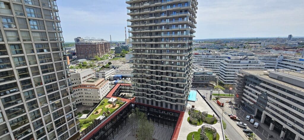 Moderne 2-Zimmerwohnung mit exklusiver Ausstattung und Fernblick im Q-Tower, 1030 Wien
